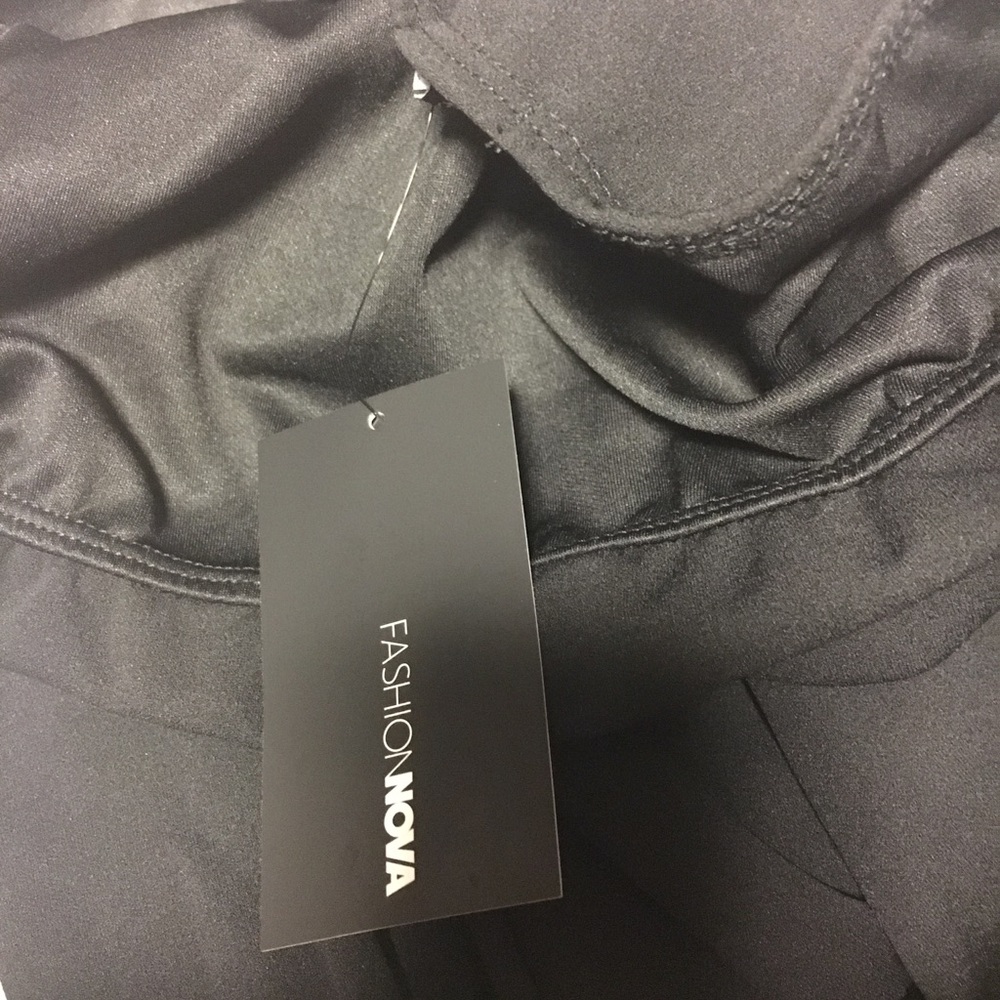 Black fashion nova midi dress size L